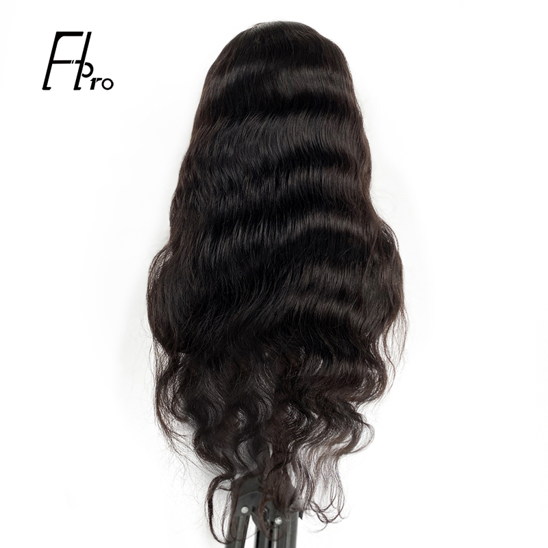 13x4 HD Front Lace Wig Free Part Human Hair Body Wave Texture Natural Color